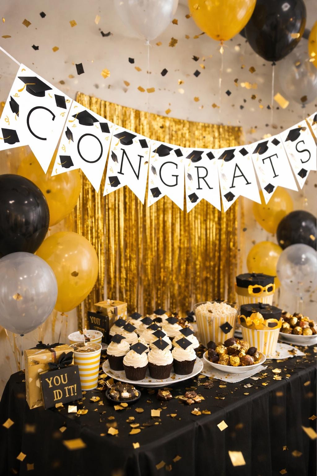 Graduation Party Banner Editable Template, Add your own Text, Instant Download