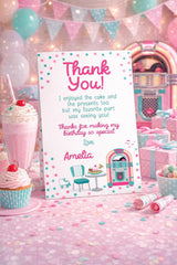 Diner Thank You Cards Editable Template INSTANT DOWNLOAD