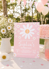 Daisy Party Kit Instant Download | Editable Birthday Templates | Invitation Banner Welcome Sign