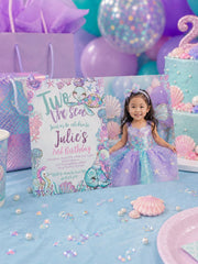 Under The Sea Birthday Invitation, Photo, Turtle, Editable Template (Digital Download)
