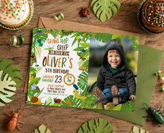 Bugs Birthday Invitation with Photo, EDITABLE (Instant Download)
