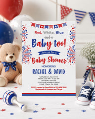 4th of July Baby Shower Editable Party Kit (Digital Download)