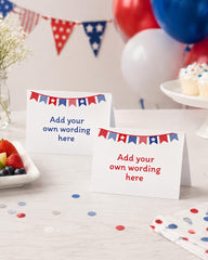 Editable 4th of July Food Tents, Independence Day Place Cards (Instant Download)