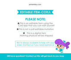Pink Pool Party Thank You Card, Editable Template (Digital Download)