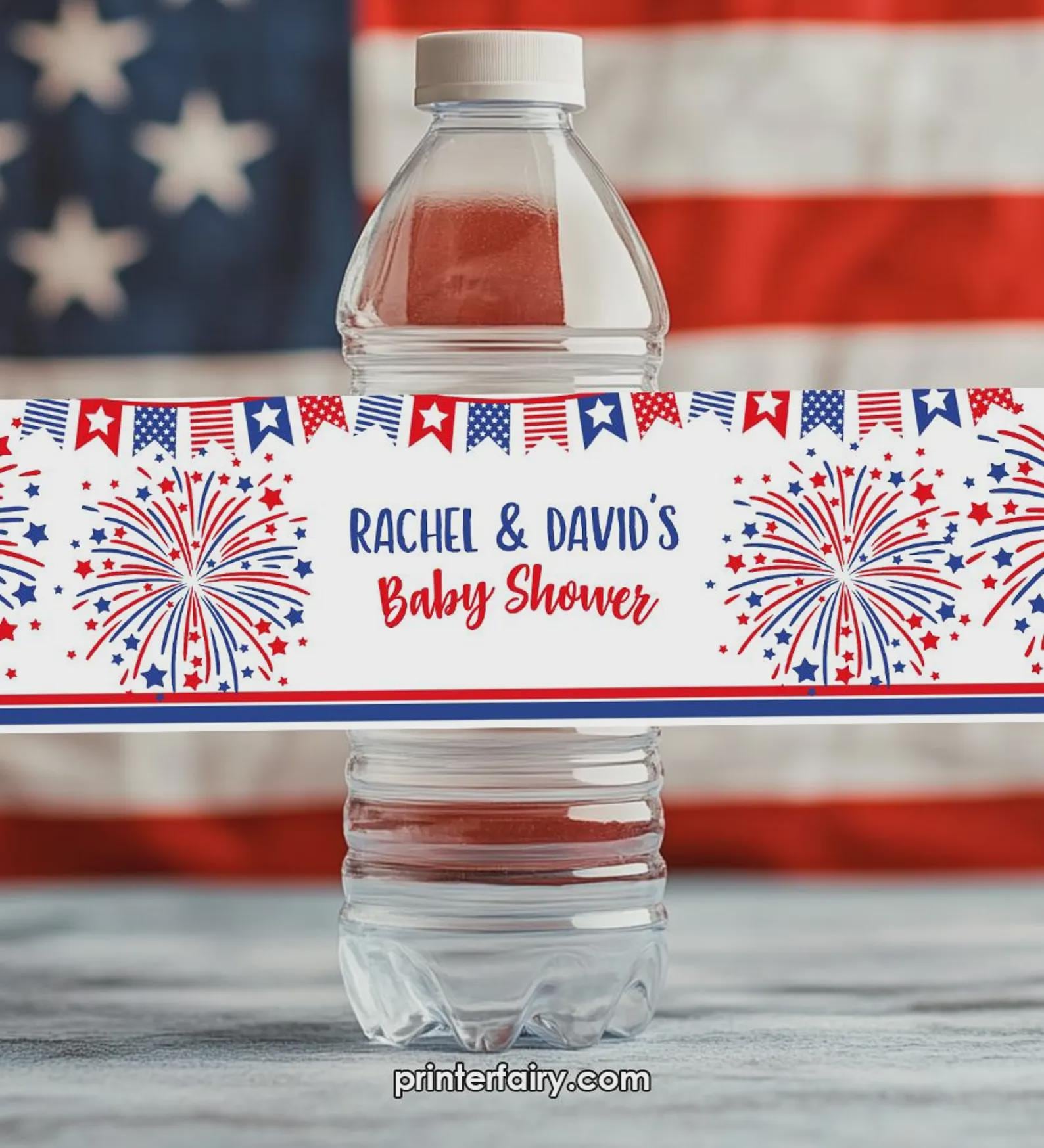 4th of July Baby Shower Editable Party Kit (Digital Download)