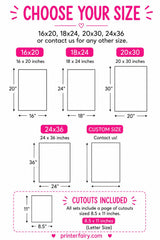 Custom Pin the Sunglasses Game Poster, Printable Download