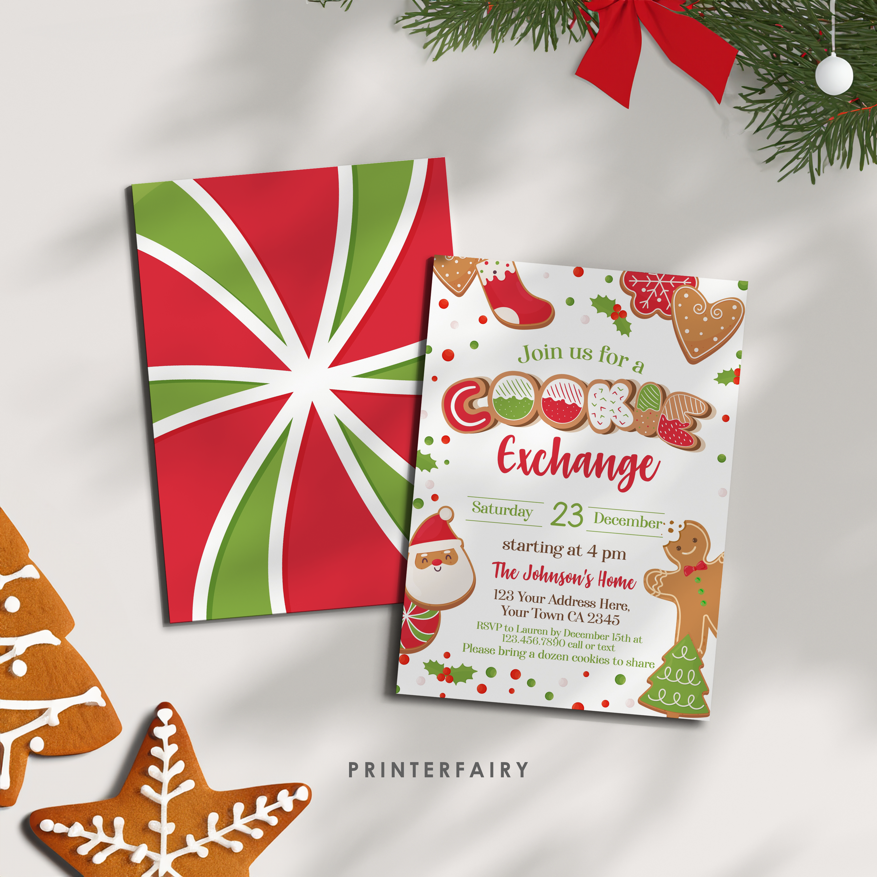 Christmas Cookie Exchange Invitation