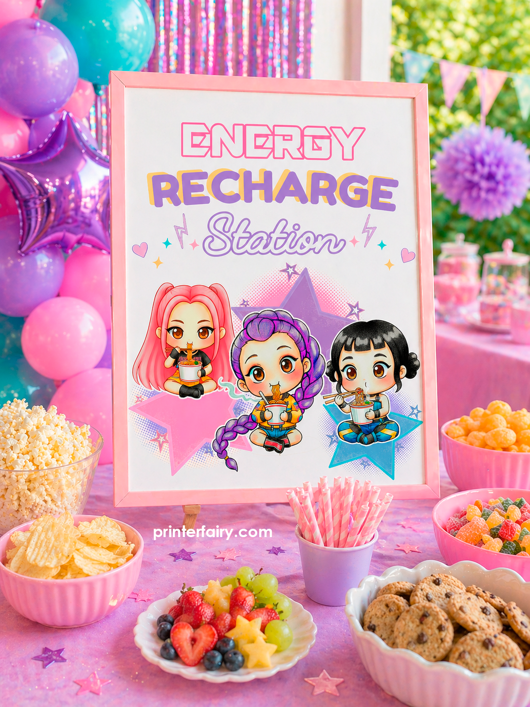 K-Pop Demon Hunters Birthday Party Bundle