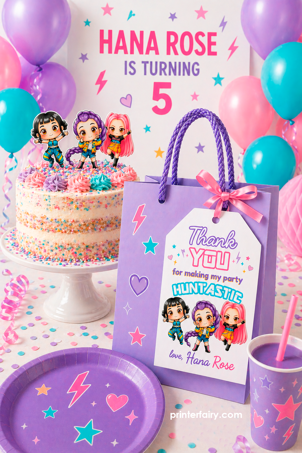 K-Pop Demon Hunters Birthday Party Bundle