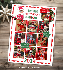 Elf Mischief Photobooth Poster