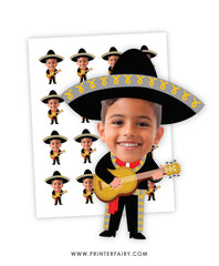 Mariachi Fiesta Toppers with Photo