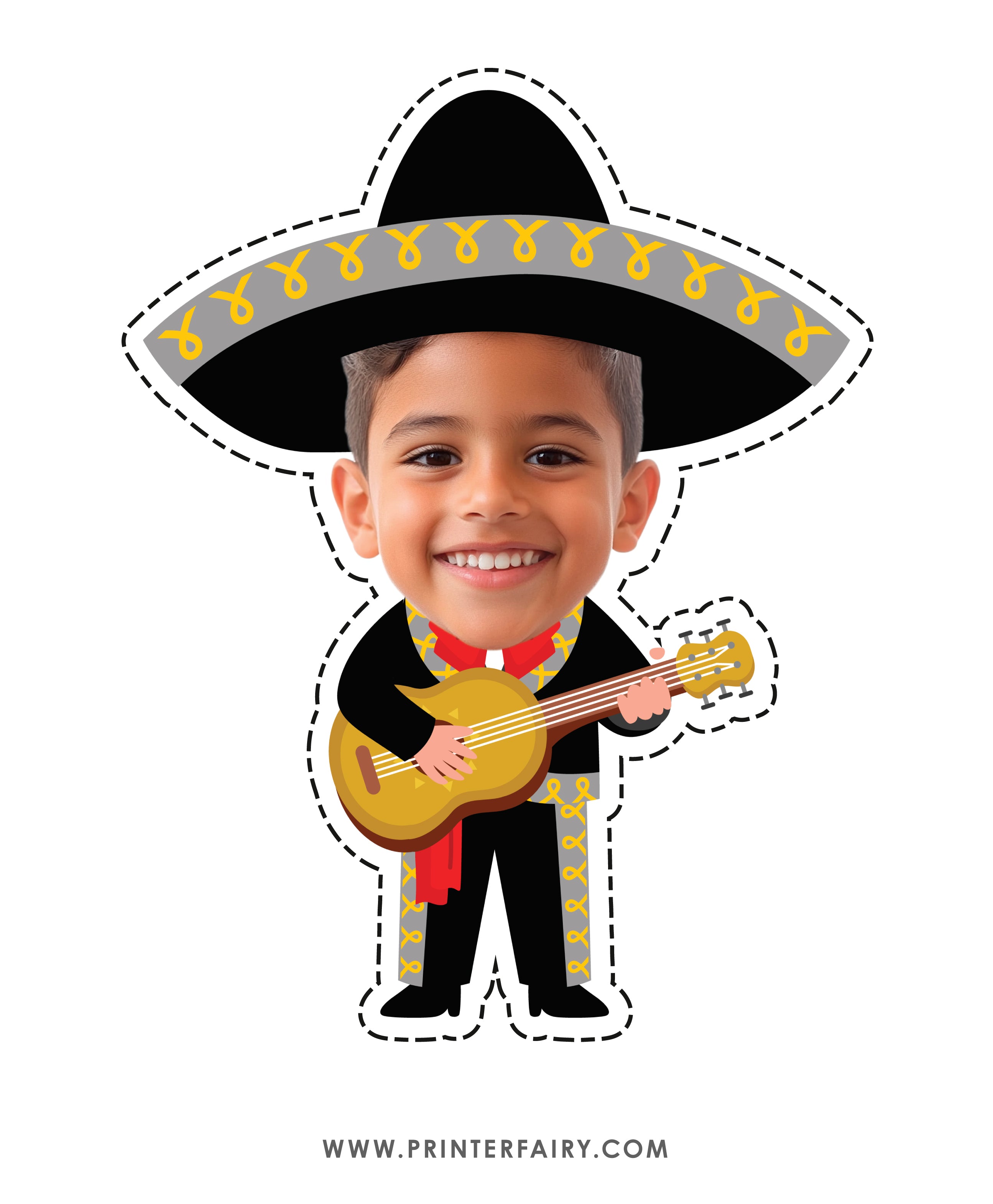 Mariachi Fiesta Toppers with Photo