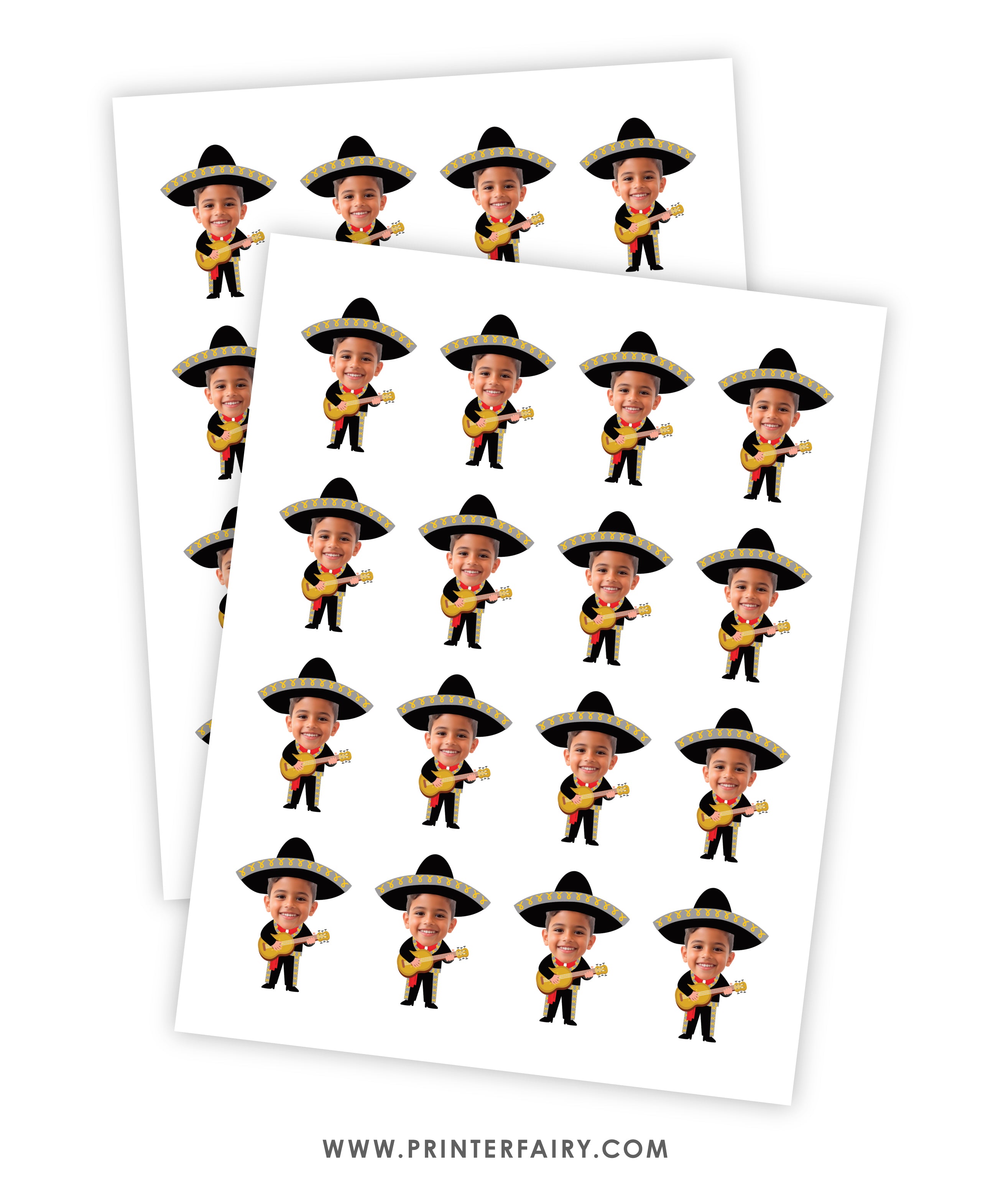 Mariachi Fiesta Toppers with Photo