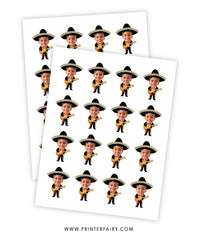 Mariachi Fiesta Toppers with Photo