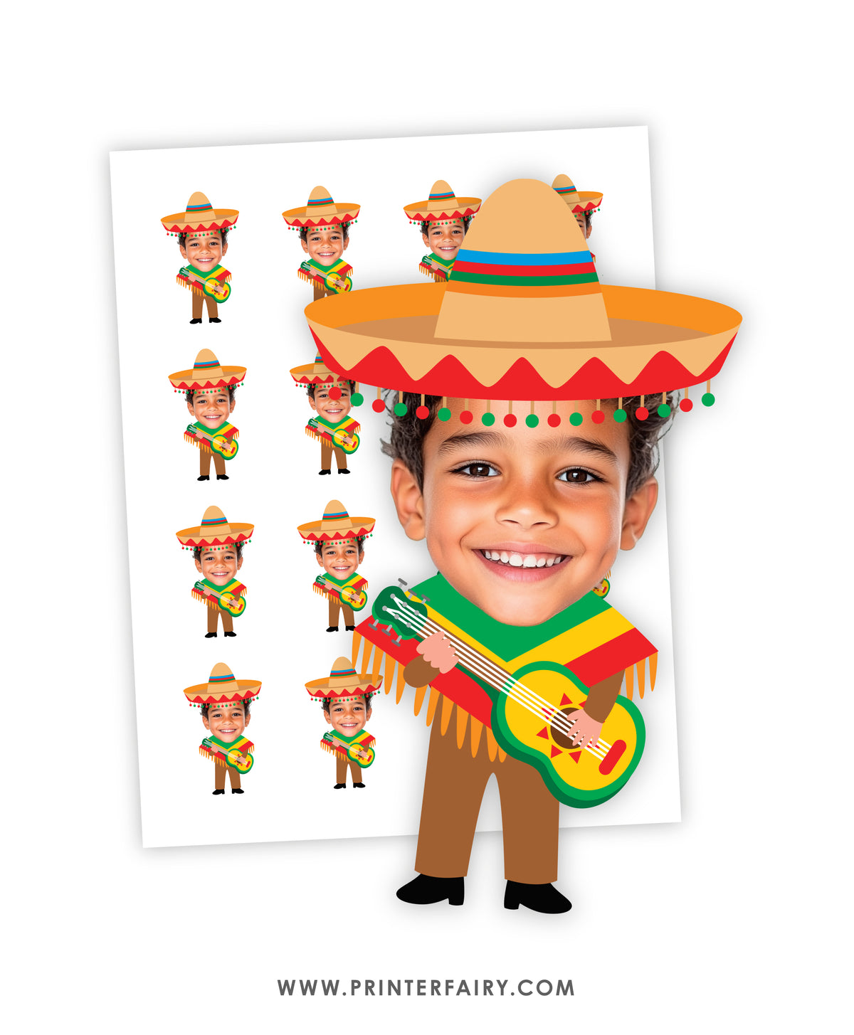 Muchachito Fiesta Toppers with Photo