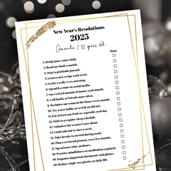 New Year Resolutions Template