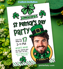 St. Patrick's Day Party Invitation with Photo