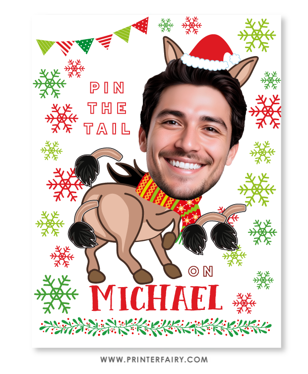 Christmas Pin The Tail On The Donkey