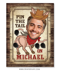 Western Pin The Tail On The Donkey