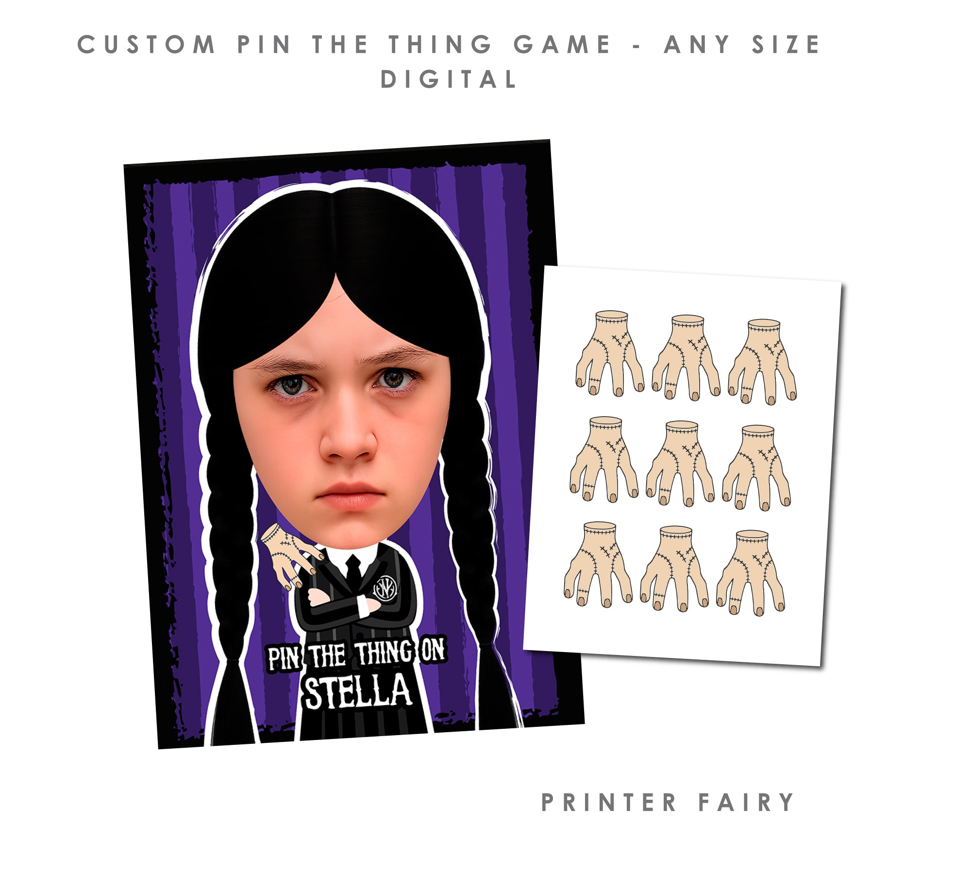 Custom Pin The Thing Game
