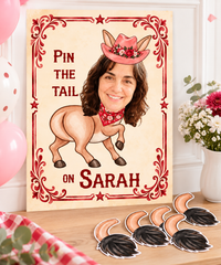 Personalized Pin the Tail on the Donkey Game with Photo