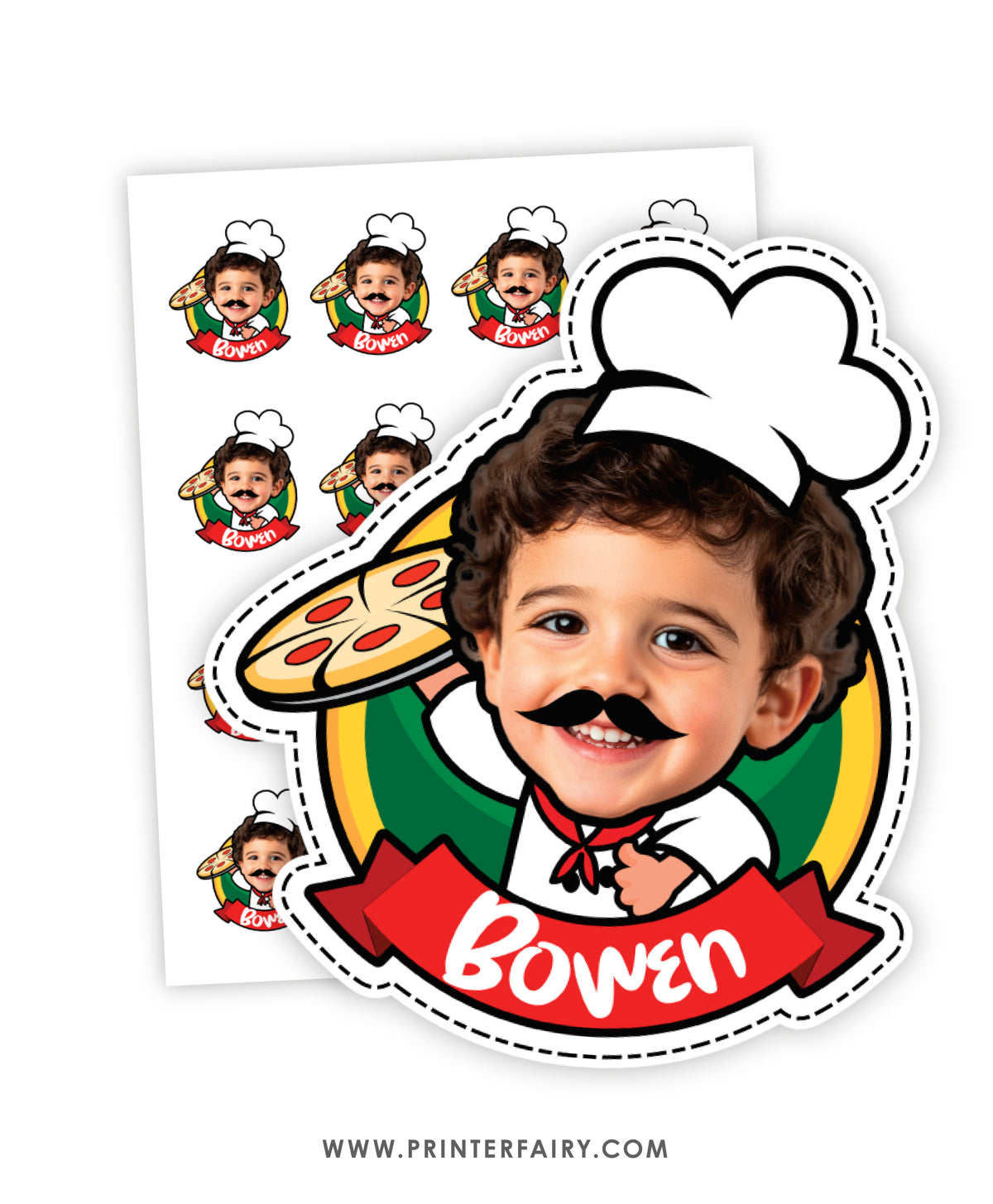 Pizza Party Printable Toppers