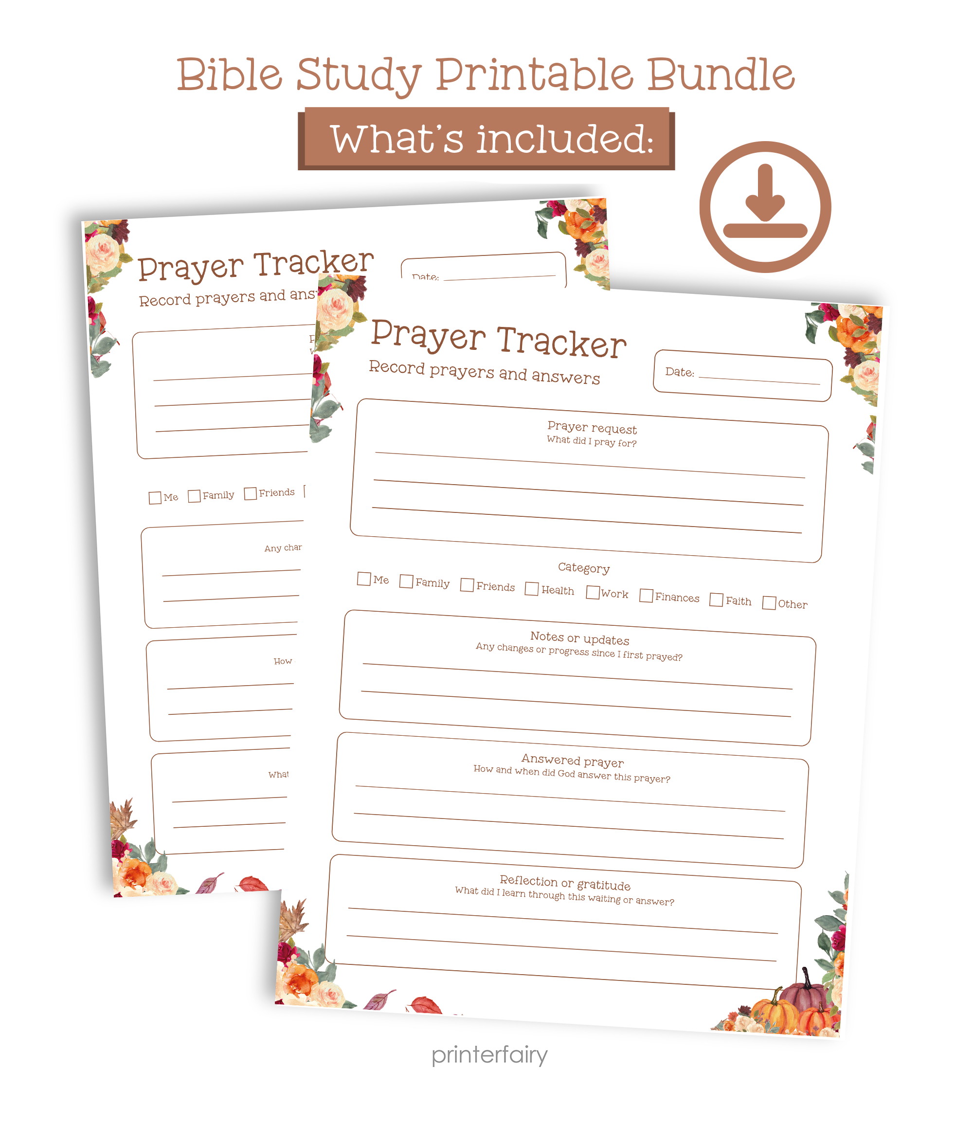 Thanksgiving Bible Study Journal Printable Bundle