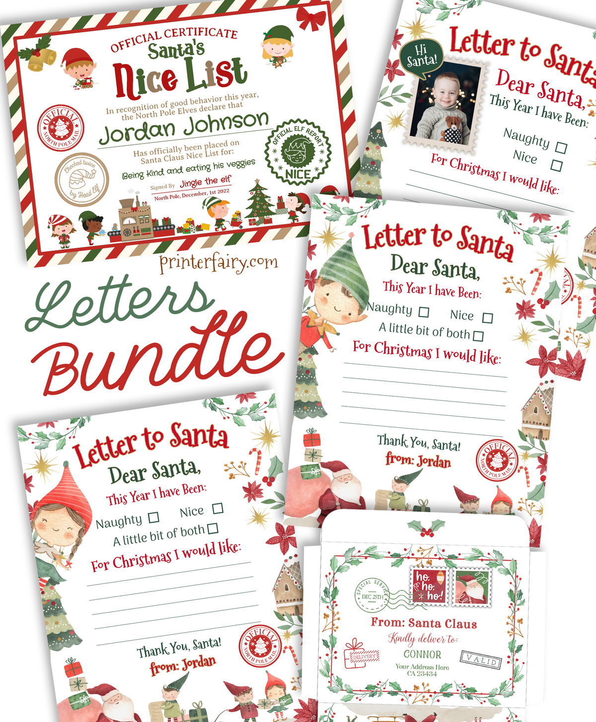 BUNDLE Printable Letters to Santa