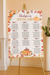 Thanksgiving Seating Chart