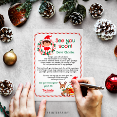 Christmas Elf Goodbye Letter