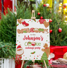 Christmas Cookie Exchange Welcome Sign