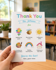 Teacher Appreciation Thank You Cards