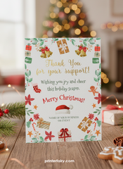 Thank You for Your Purchase Card and Tag Templates