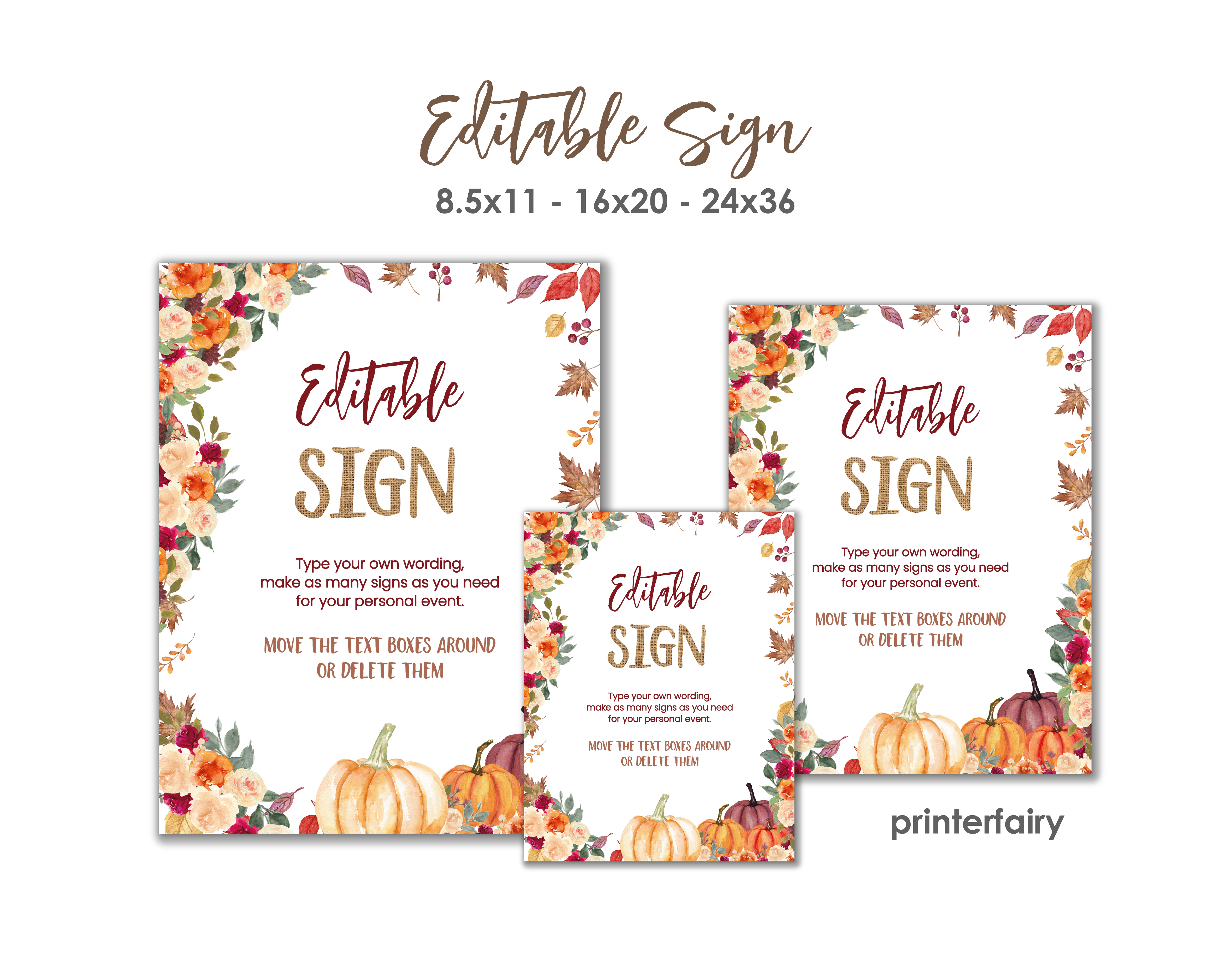 Thanksgiving Dinner Printable Bundle