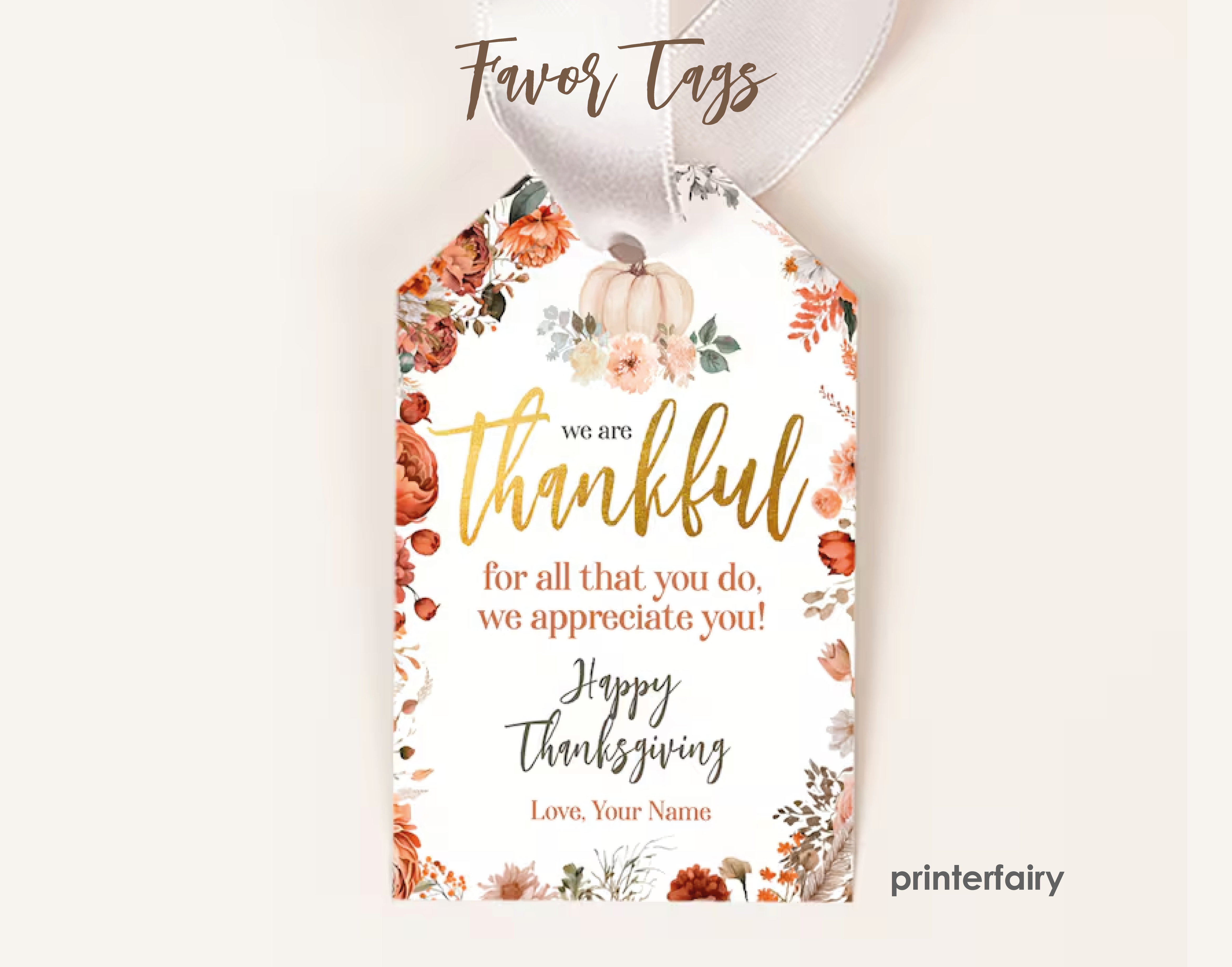 Thanksgiving Dinner Printable Bundle