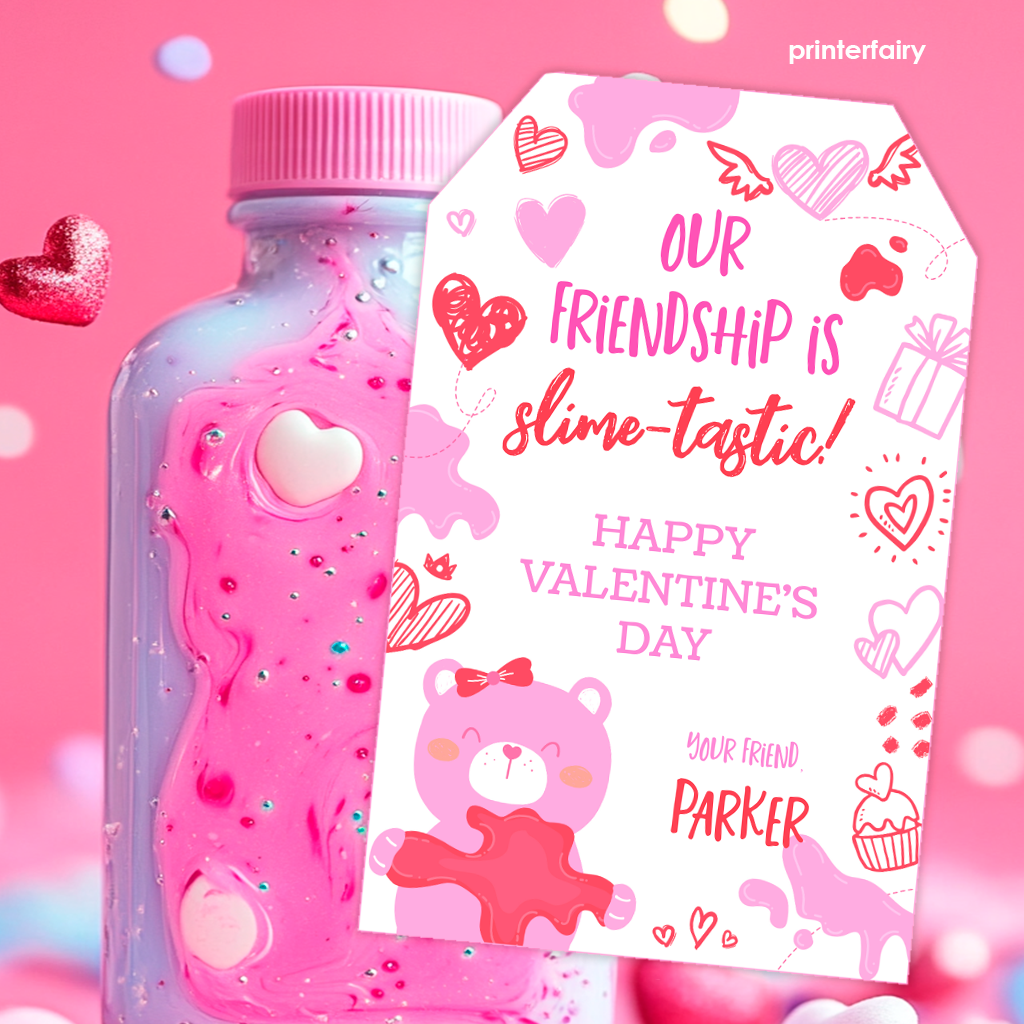 Valentine's Day Printable Tags Bundle of 7 Designs