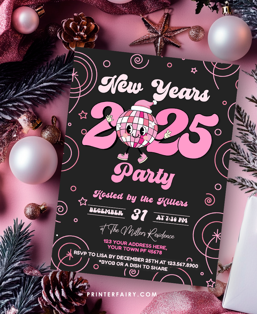 New Year Party Invitation Template