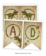 Dinosaur Birthday Party Banner