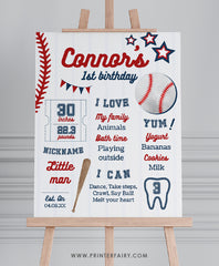 Baseball Birthday Board