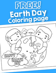 Earth Day Coloring Page