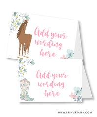 Floral Horse Food Tents