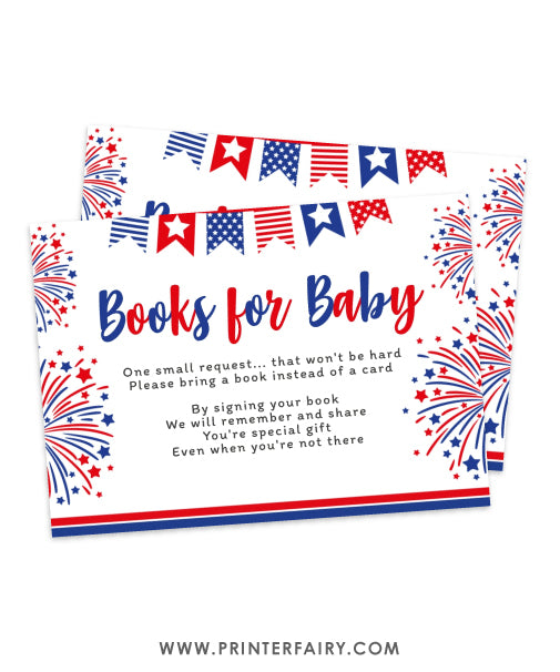 4th July Baby Shower Books for baby