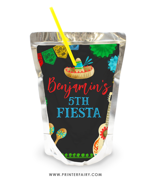 Fiesta Party Drink Pouch Label