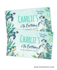 Sea Turtle Birthday Gable Box