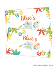 Paint Party Gable Box Label