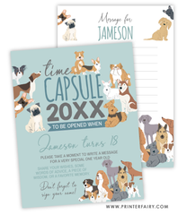 Puppy Adoption Birthday Time Capsule