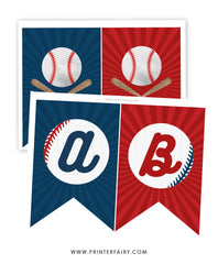 Baseball Birthday Banner