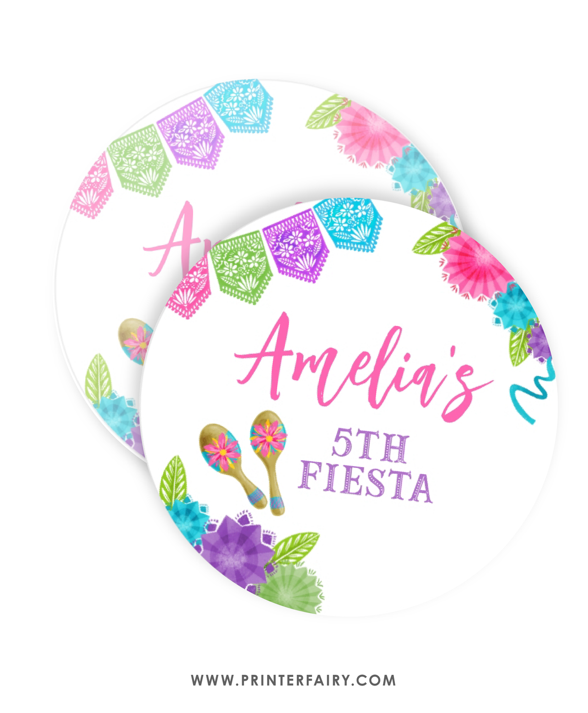 Fiesta Birthday Party Toppers