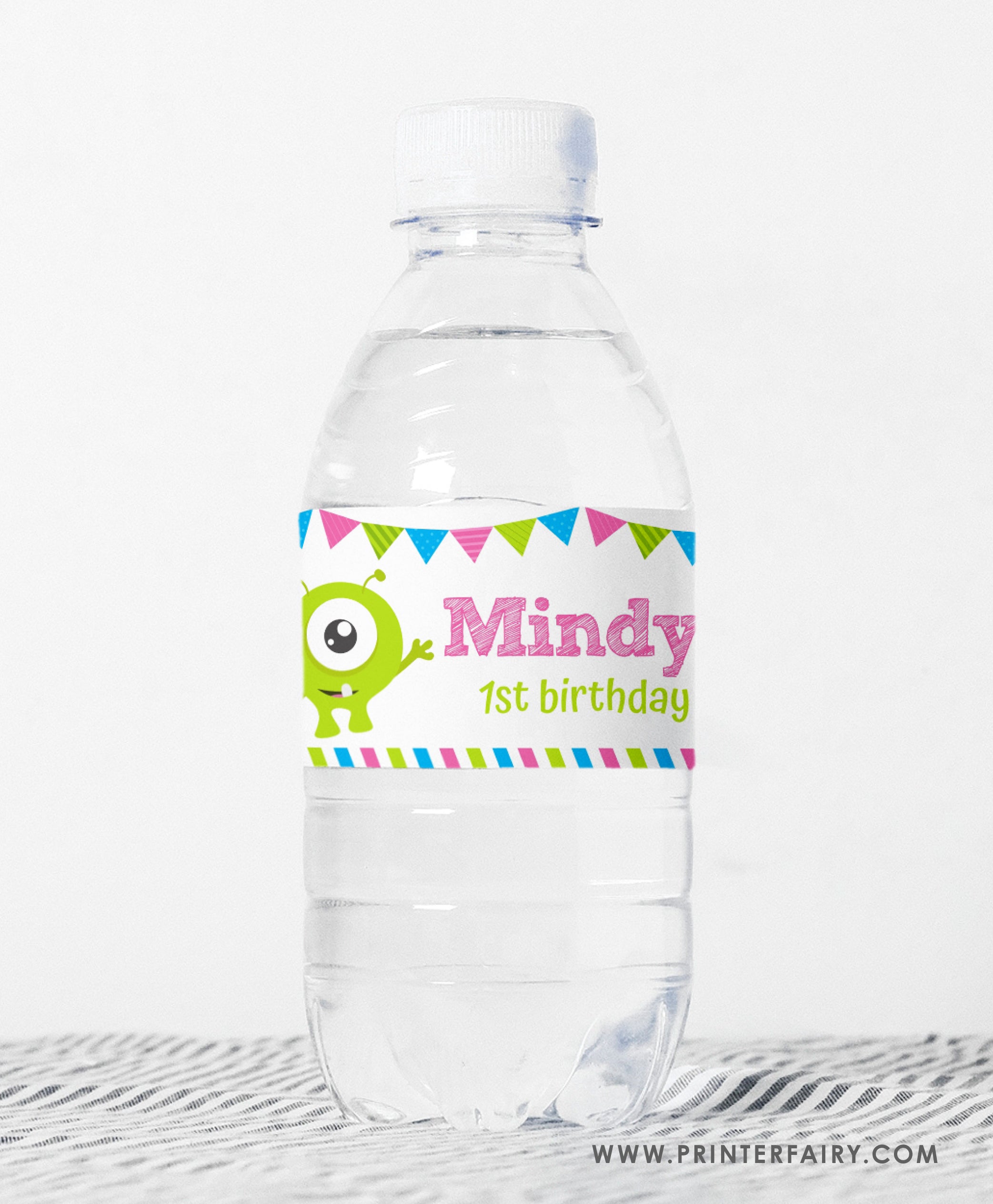 Little Monster Water Bottle Label