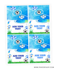 Pool & Soccer Birthday Party Food Tents